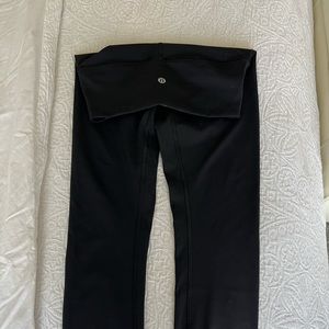Size 4 Lululemon Athletics Wunder Under 23” crop leggings black